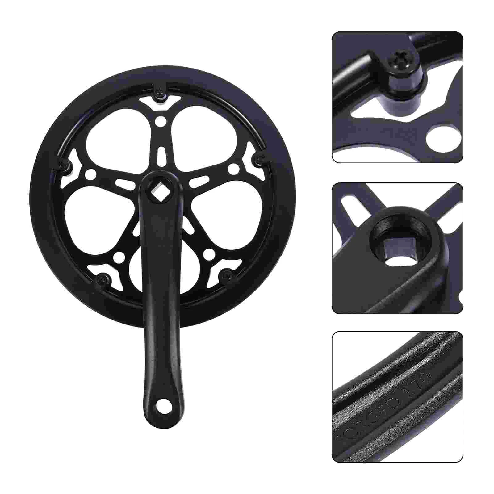 

1 Set 170mm Single Speeds Crankset Single Speeds Hollow Crankset for Road Bike