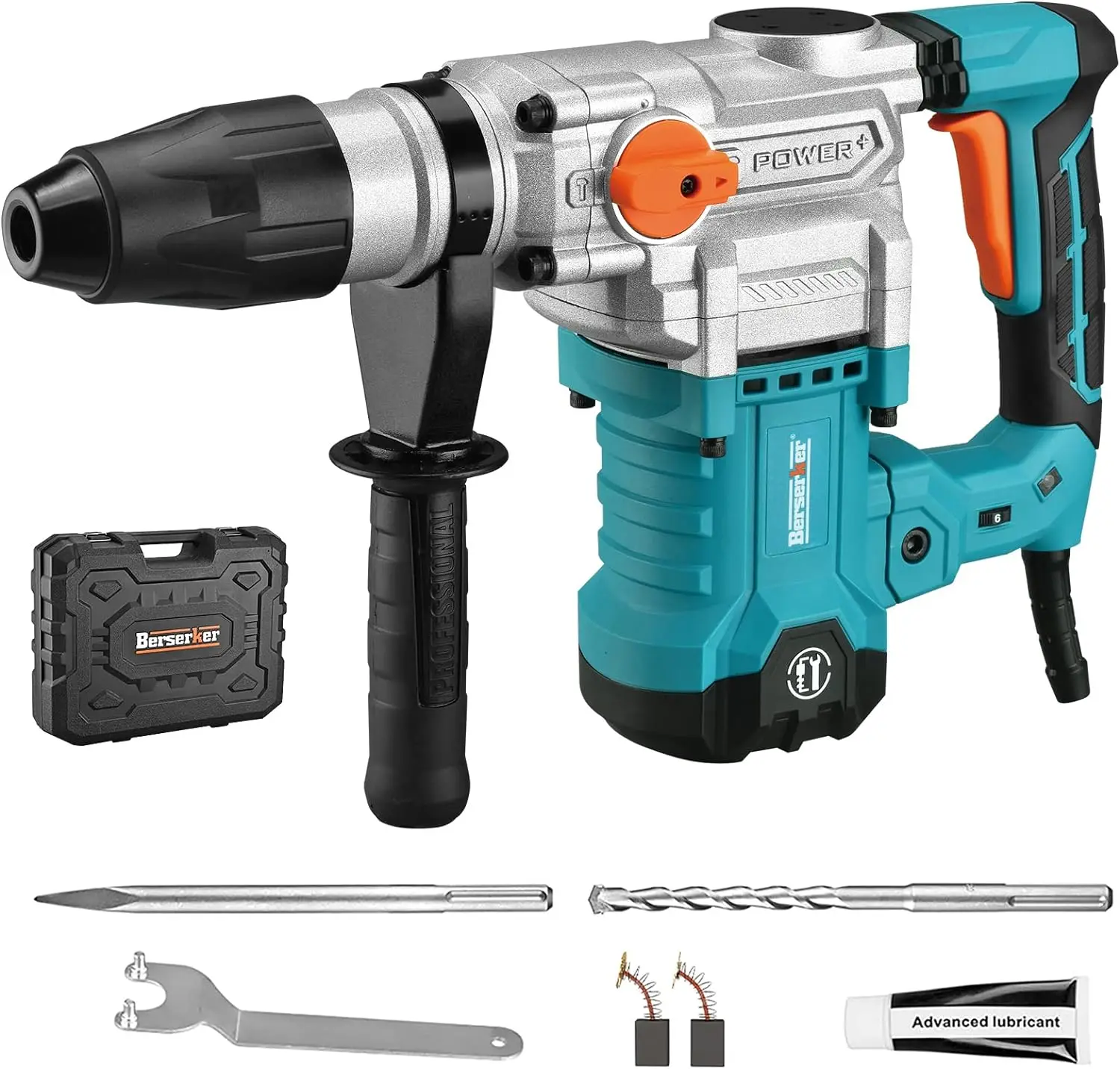 

Berserker 1-9/16" SDS-Max Heavy Duty Rotary Hammer Drill with Vibration Control,Safety Clutch,13 Amp 3 Functions Demolition