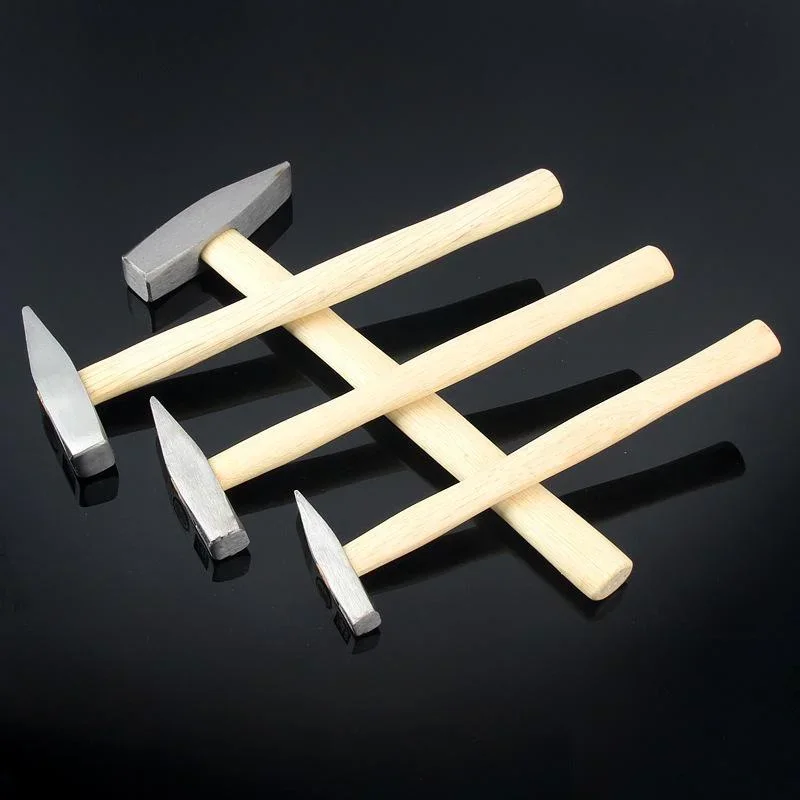 Mini Hammer Flat Head Sheet Metal Household Small Wooden Handle Tools mini hammer flat head hammer manual tools