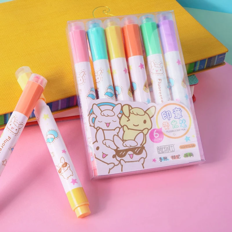 Adorable Kawaii Stamp Pen Set