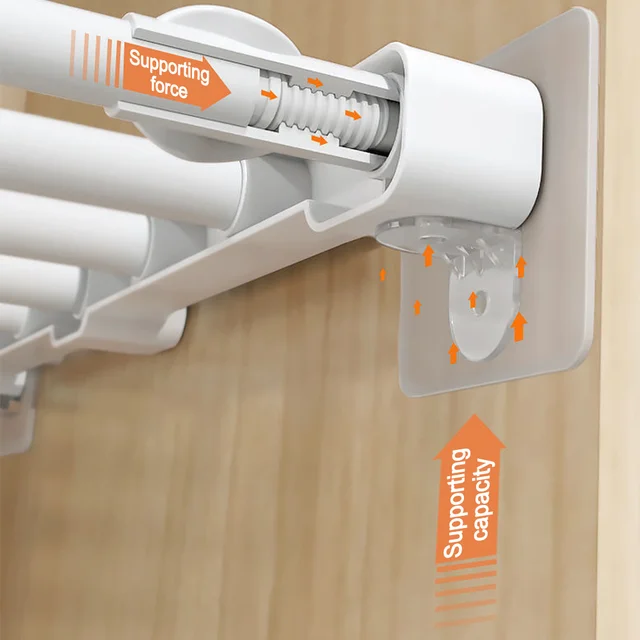 6/10/20Db Ragasztó Polcok Zárójelek Lyukasztó Ingyenes Polc Tartó Csapok A Polcokhoz Konyhai Szekrény Könyv - Image 2