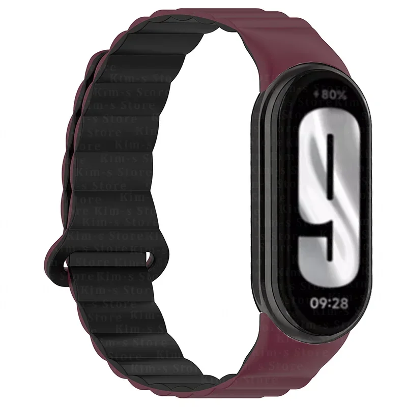 Silicone Magnetic Strap For Xiaomi Mi Band 9 Sport Wristband For Xiaomi Watch Miband 8 Accessories Watchcase Bracelet