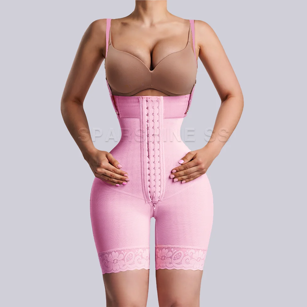 Women's Open Bust Adjustable Shoulder Strap Corset Garment Abdomen