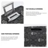 Cool Skull Doodle Suitcase Cover Vintage Cruise Trip Protector Vacation Fun Luggage Case 4