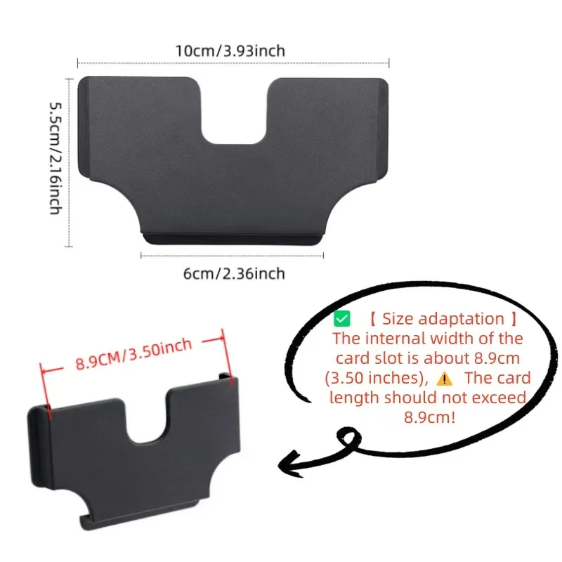 Nuovissimo Porta Carte per Auto, Scatola Porta Voucher, Slot per Carte ad Alta Velocità per Rifornimento Carburante, Porta Carte Creativo - immagine 6
