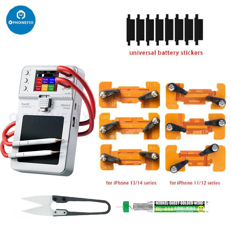 Qianli Macaron MAX Spot Welding Machine Adjustable 6 Speed Pulse Time Micro Spot Welder for Phone11 12 13 14PM Battery repair