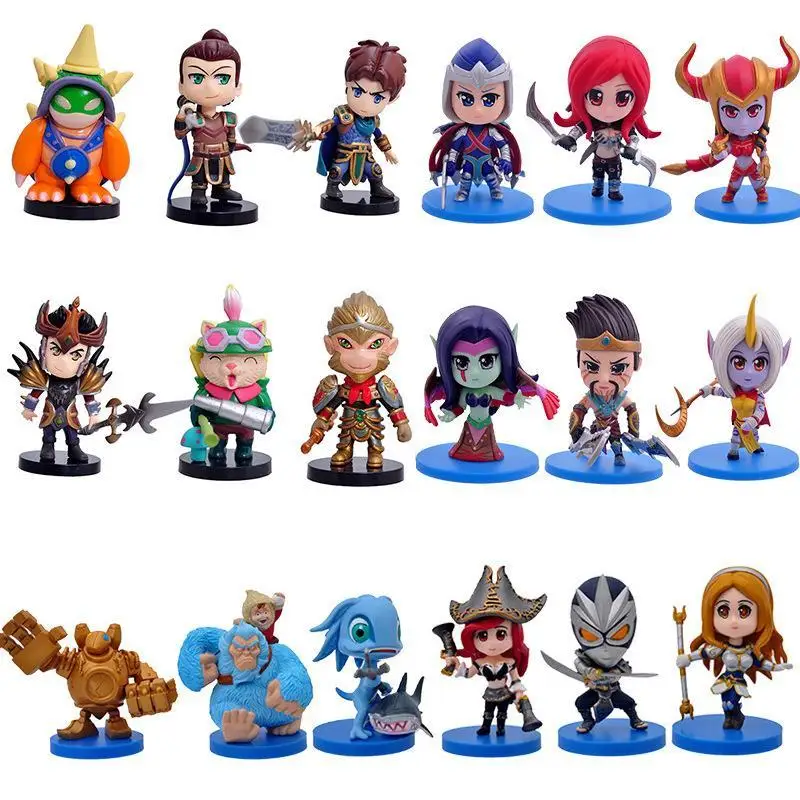 

Фигурка игры LOL Irelia Akali Zed Lee Sin Kawaii, 10 см, Оригинальная фигурка героя, коллекционные украшения, модели на день рождения, Подарочные игрушки