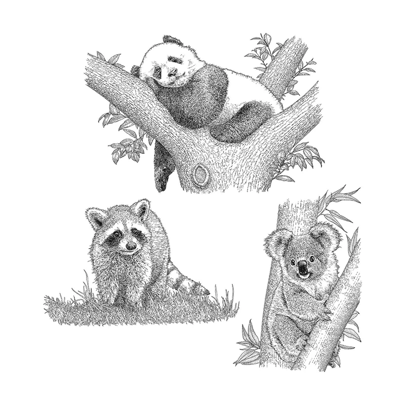 

2022 Новые прозрачные штампы и Вырубные штампы в виде животных панды для рукоделия штампы Скрапбукинг тиснение украшение фотоальбом ручная работа штамп