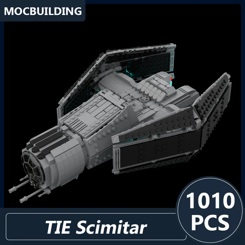 TIE 시미타르 모델 Moc 빌딩 블록, DIY 조립 벽돌 컬렉션 디스플레이, 교육용 창의적인 크리스마스 장난감 선물, 993 개 