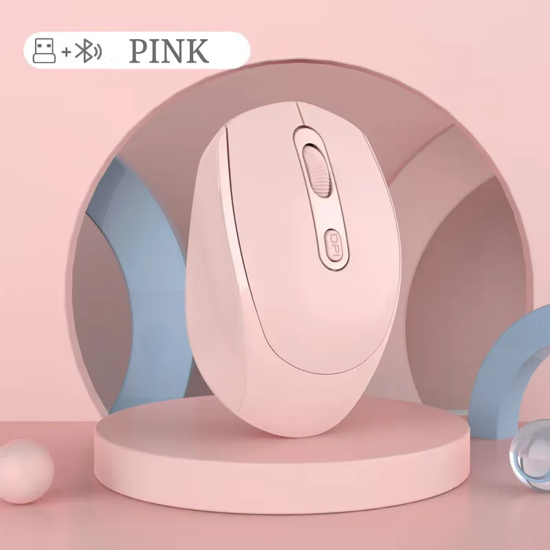New M107 Wireless 2.4G Charging Silent Bluetooth Mouse Cute Female Office Wireless Mouse