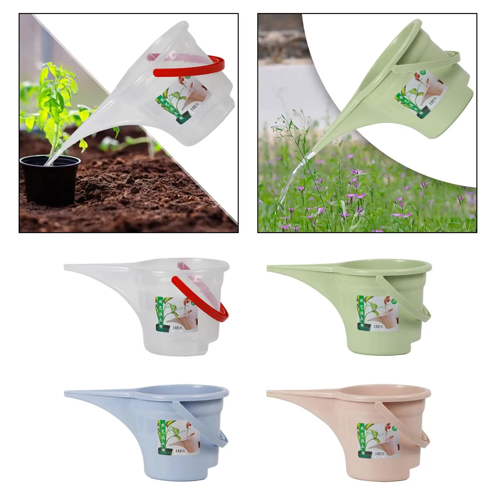 5L Watering Can Lightweight Easy to Use Portable Modern Design Garden Watering Pot for Bonsai Farm Farmhouse Plants Flower