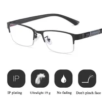 Men Reading Glasses Retro Business Hyperopia Glasses Anti Blue Light Reading Glasses 0 +1.0 To +4.0 Glasses 5