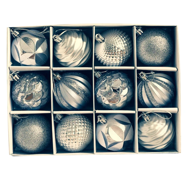 12PCS 6CM Christmas Ball Ornaments Tree Decorations For Holiday Wedding Party Christmas Home Decoration Products - Image 5