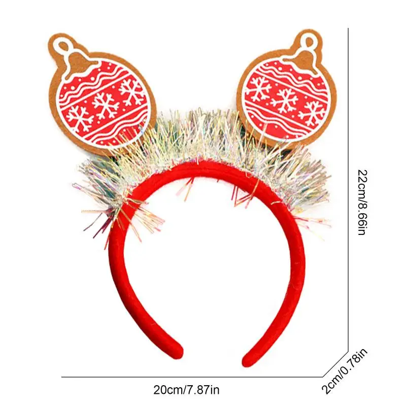 Party Favors Headbands Sequin Christmas Santa Headband For Party Christmas Hair Hoops For Family Reunion Company