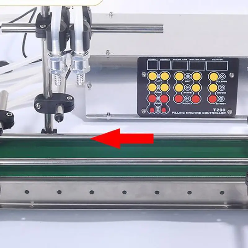Auto Filling Machine Double Heads Liquid Filler With 1.2m Or 60cm Belt Conveyor Heat Resistant Bottle Water Beverage 2 Heads
