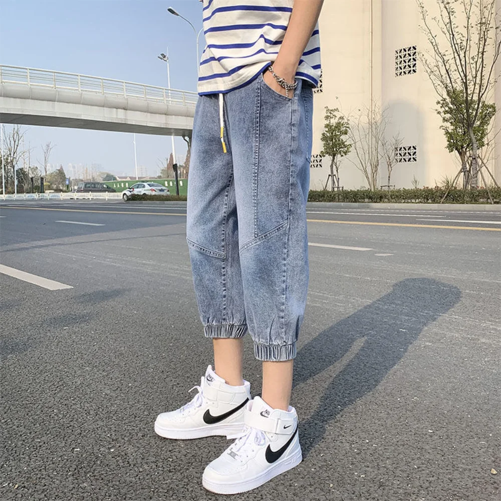 2023 Bermuda Jeans Casual Shorts Men Summer Clothing Male Denim Pant Cotton Long Capris Shores Of Chores pantalones cortos