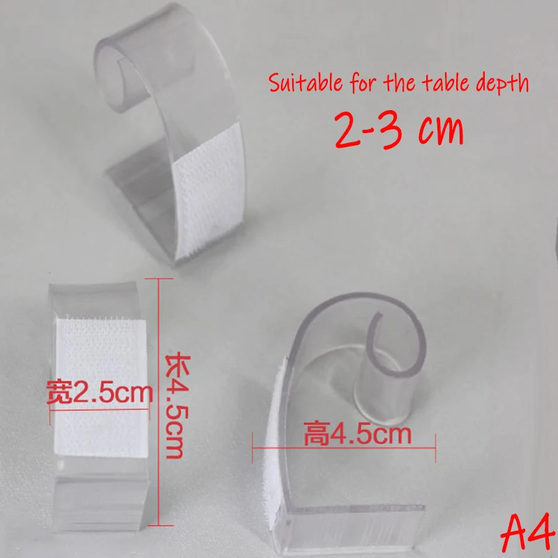 20PCS Transparent PVC Tablecloth Clips Holder Wedding Event Banquet Decoration Table Skirt Clamps
