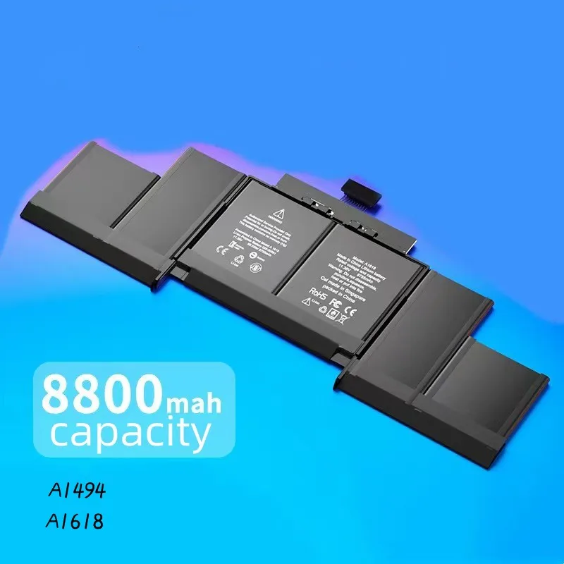 

8800mAh11.26V For Apple Macbook Air pro A1494. A1618. A1398-2015 laptop battery Perfect compatibility and smooth use