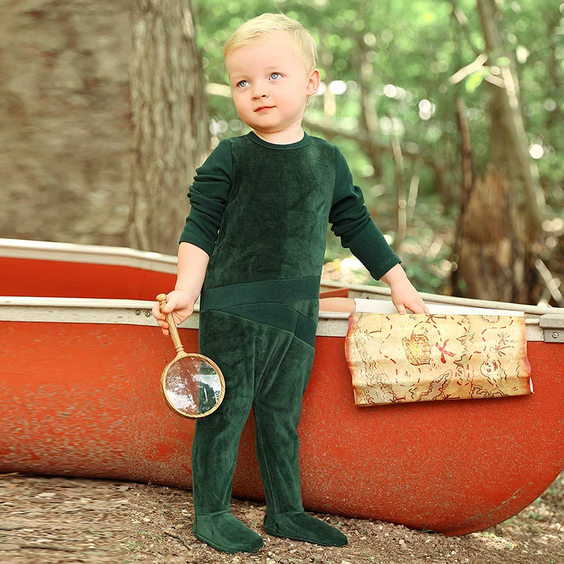 Velour Baby Romper Set 4