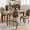 French Country Dining Chairs Set of 6,Olive Kitchen & Dining Room Chairs,Faux Leather Kitchen Chairs(PU,Pine Green, 6Pcs) 1
