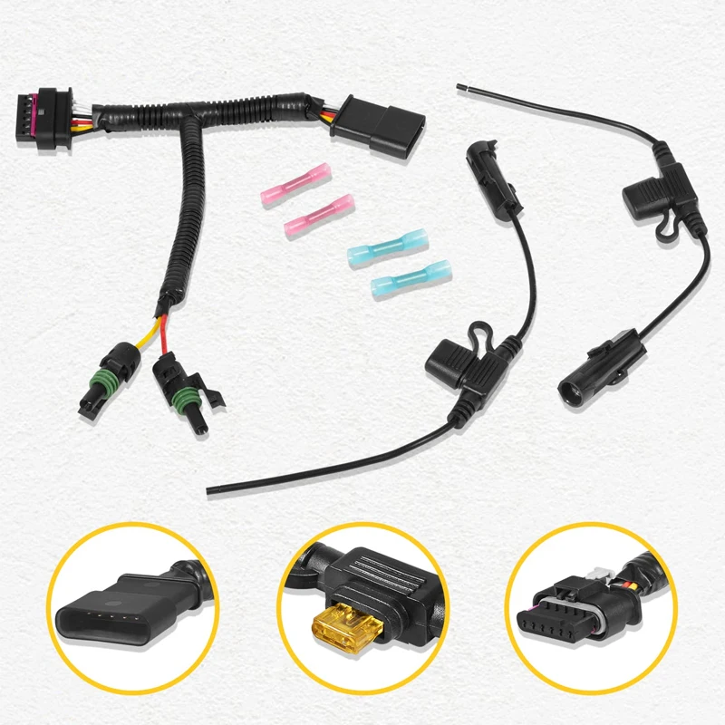 

97109-0925 Daytime Running Light DRL Adapter Wiring Harness Fits for Jeep Wrangler JL & Gladiator JT 2018-2023,Car Parts