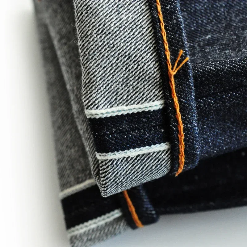 SAUCE ORIGIN 916-CL Straight Fit Jeans Men Mens Jeans Brand Selvedge Jeans Raw Denim Jeans American Cotton vintage biker jeans 4