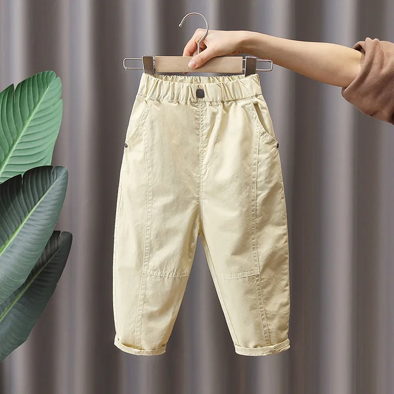 

Весенне-осенняя одежда для мальчиков, уличная универсальная рабочая одежда, брюки для малышей, детская одежда для мальчиков, повседневные брюки