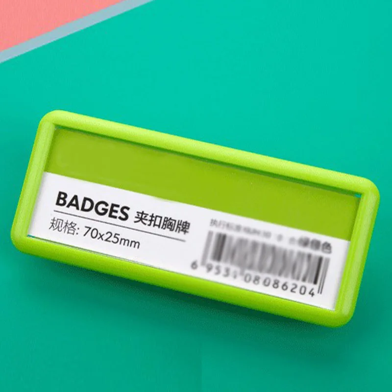 5 Pcs 70X25mm ġ  ΰ Ͻ ID ÷Ʈ öƽ ± ̸   繫 ̸ Ȧ ± б 繫 