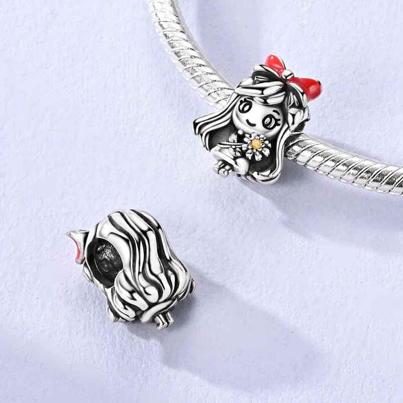 Red Series Charms Perlen Anhänger 925er Sterlingsilber Koffer Rotwein High Heels Kirsche Charm Fit Original Armband Frau Schmuck – Detail 6