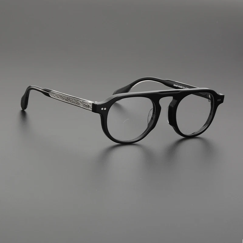 Japan designer brand glasses frame men top quality handmade acetate