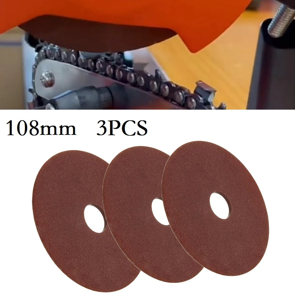 

3Pcs/set Grinding Wheel Sanding Disc Sharping Wheel For Chainsaw Sharpener Grinder Polishing 3/8" 404 Chain Tool 108x3.2x22mm