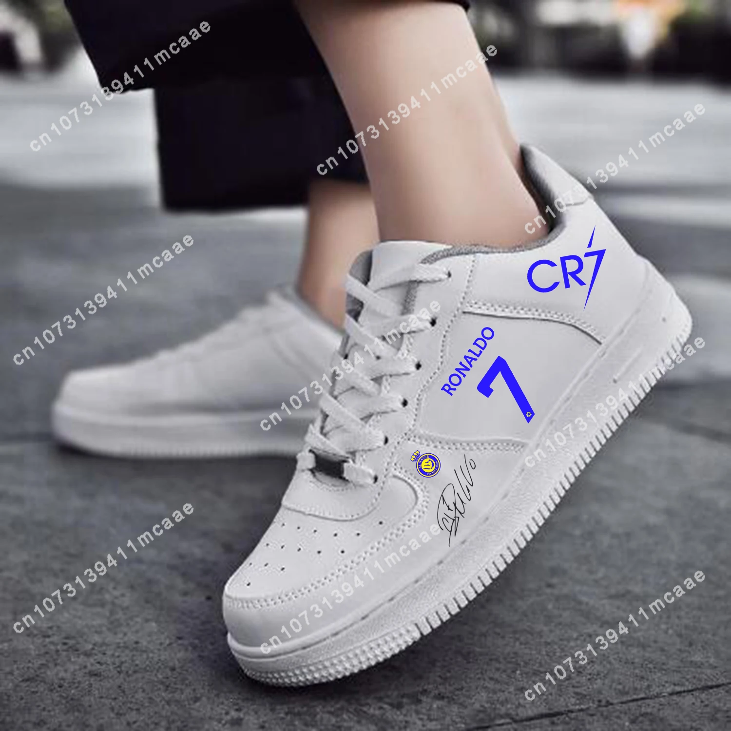 

AI Najd AF Basketball Mens Women Sports CR7 Cristiano Ronaldo Nassr Aalami Faris No 7 Portugal Flats Force Sneakers Custom Shoe