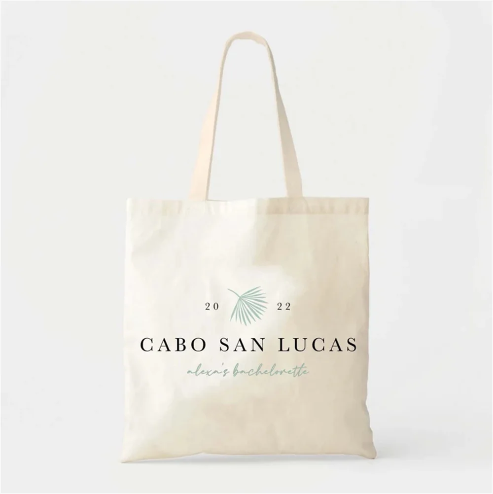 Cabo Welcome 토트-웨딩 웰컴 백-맞춤형 웨딩 토트-독신 선물-도착지 웨딩..