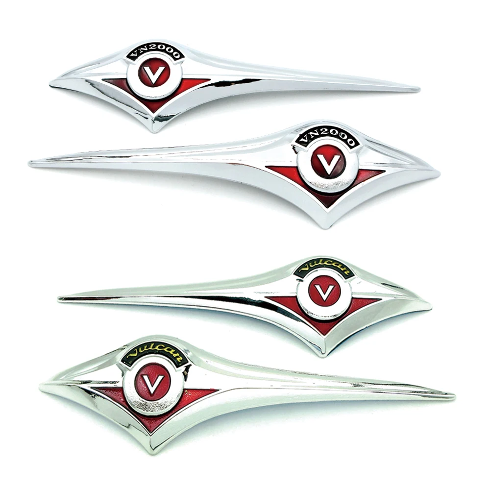 New Motorcycle Fuel Gas Tank Sticker 3D Plastic Emblem Badge Decoration Decalcomanie Set Per Kawasaki Vulcan Vn Classic Vn2000 Vn 2000