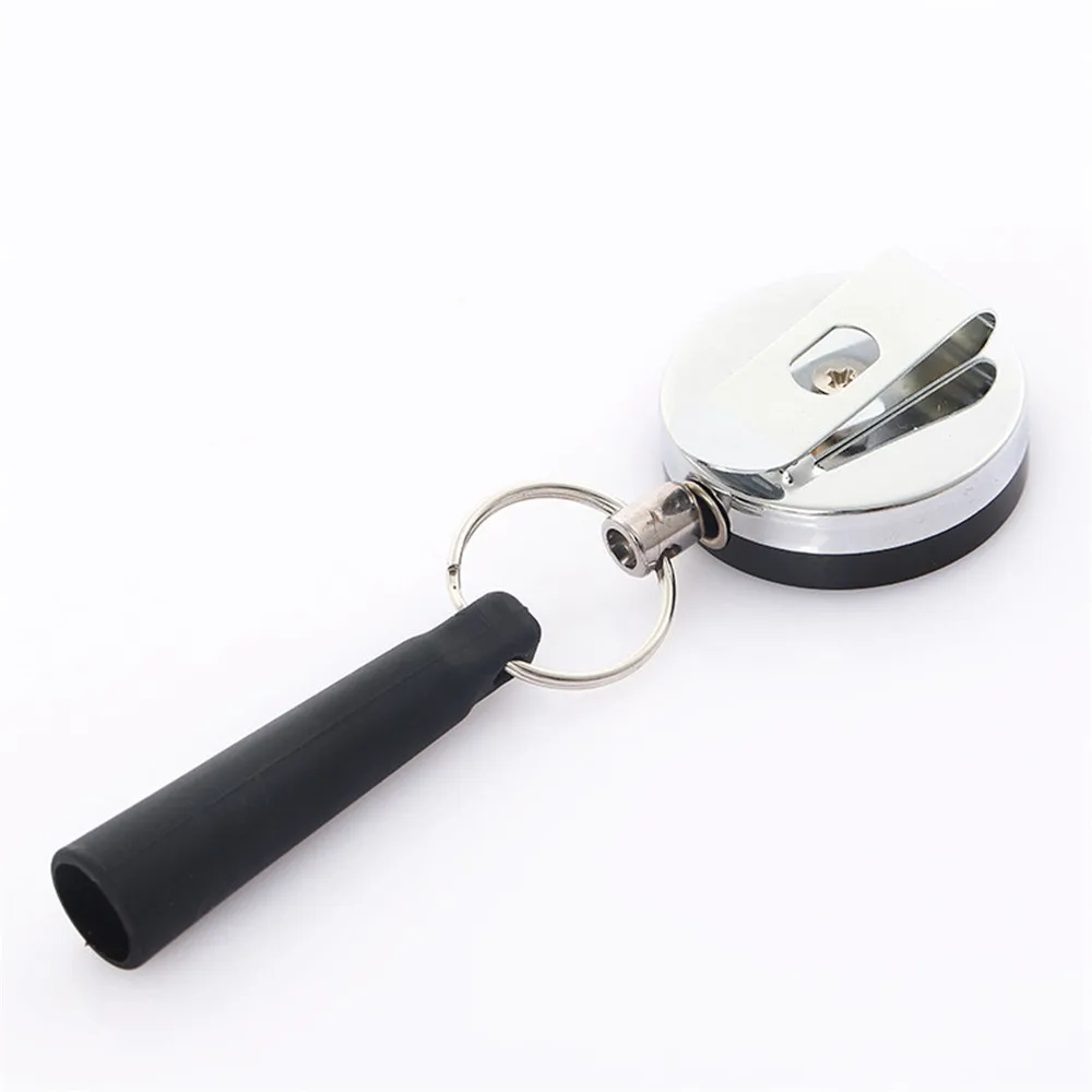 Retractable Heavy Duty Pull Reel Badge Key Chain Belt Clip ID Card Holder 1PC 
