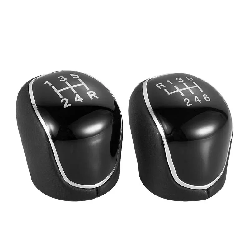 Gear Shift Knob 5/6 Car Leather for Ford S-Max C-Max Kuga Galaxy Mondeo 4 Mk4 Transit Tourneo Connect Focus