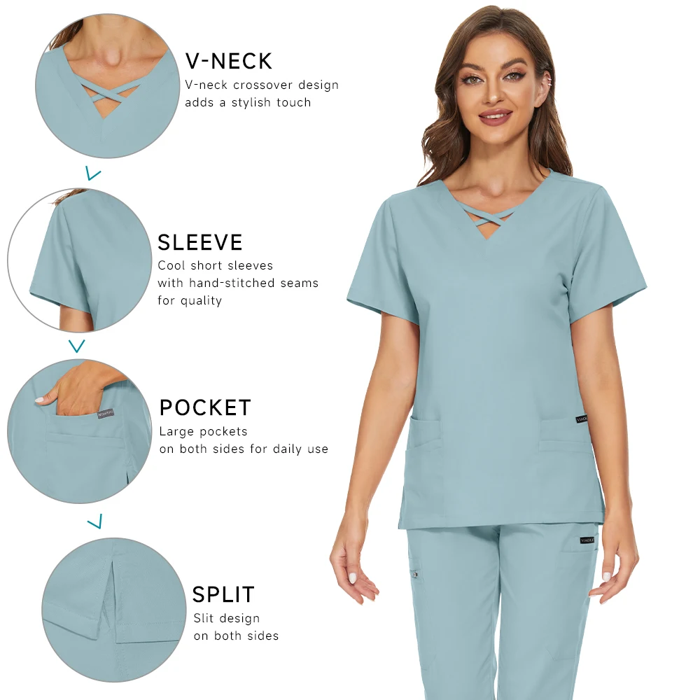 Corredores calças superiores roupas de trabalho médico hospital