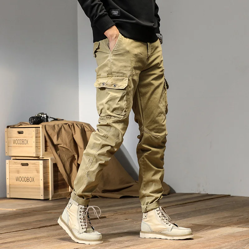 

Joggers Cargo Pants Mens Casual Multi-Pocket Male Trousers Fashion Sweatpants Streetwear Techwear Pantalon Camuflaje Hombre Mens