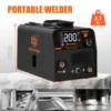 HZXVOGEN 3 in1 MIG/TIG/MMA Semi-Automatic Welding Machine HVM200 Inverter Welder Synergy Tool Non Gas For Gasless Iron Soldering 5