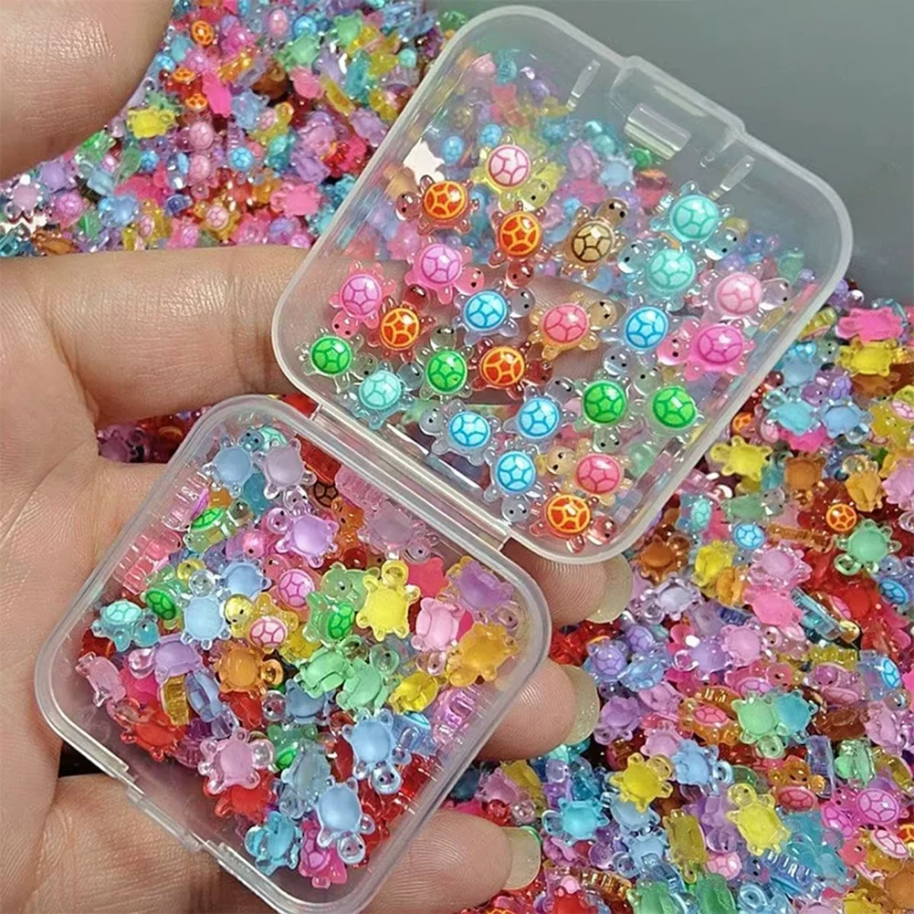 100/300pcs Luminous Mini Turtles Moss Microlandscape Miniature Turtles Figurines Fairy Garden Access Home Decor Glow in The Dark