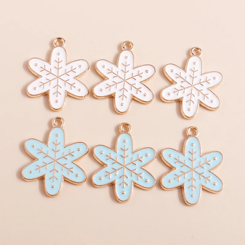 10 Stück Cartoon Winter Schneemann Charms für Schmuckherstellung Emaille Weihnachten Charms Anhänger für Halsketten Ohrringe DIY Handwerk Geschenke – Detail 34