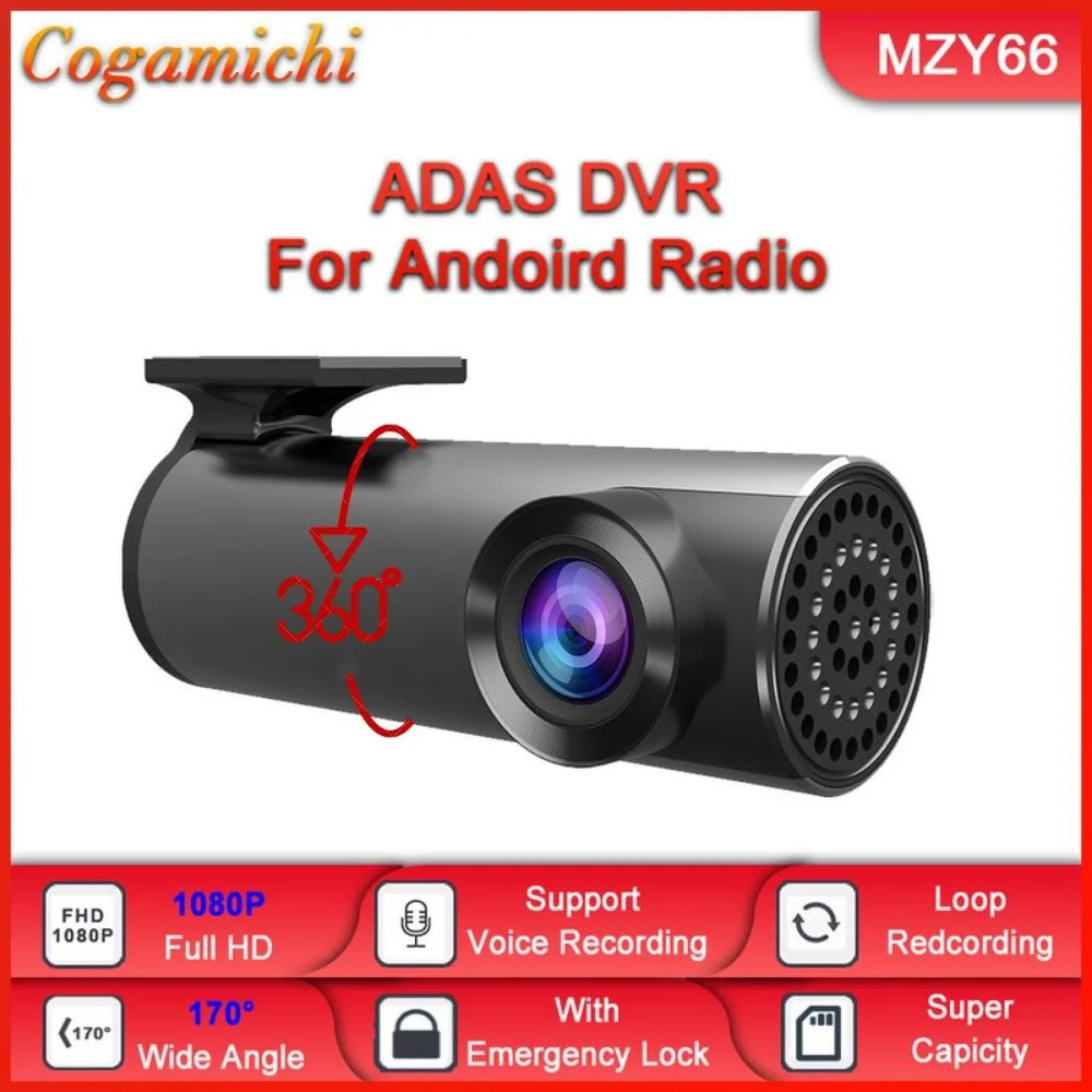 ADASHD1080PDVRDashcamAudioVoiceAlarmDVRsVideoNightVersion