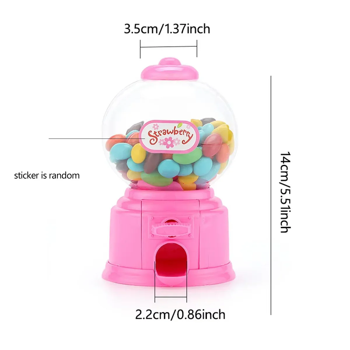 1pc-Candy Machine Cute Candy Dispenser Portable Bank Deposit Box Sweets Machine Nice Gift for Children Home Decor