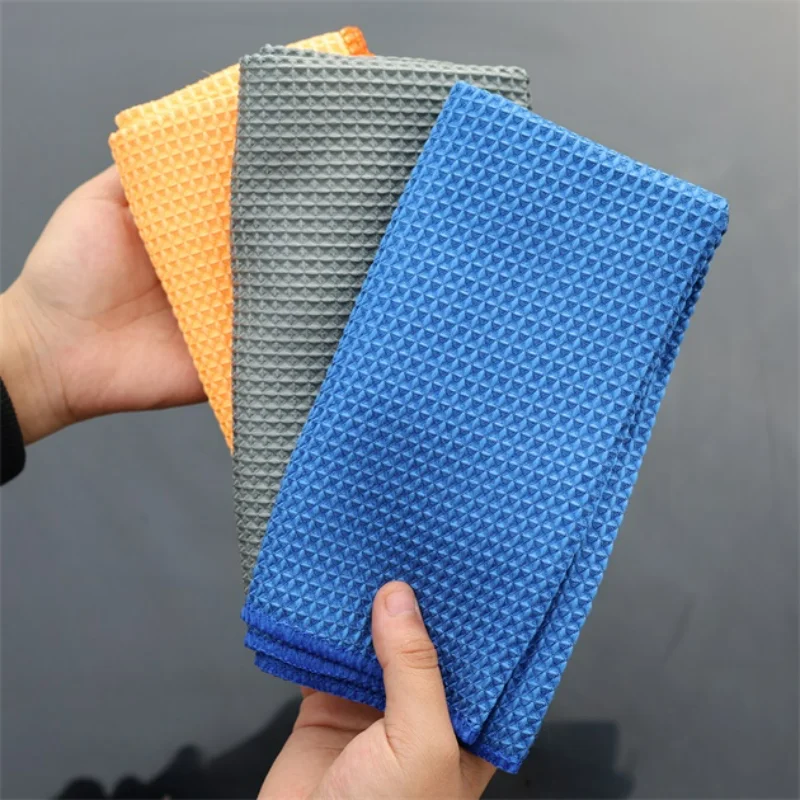 Ultra-Absorbent Microfiber Waffle Weave Cleaning Towel for Home and Auto Detailing