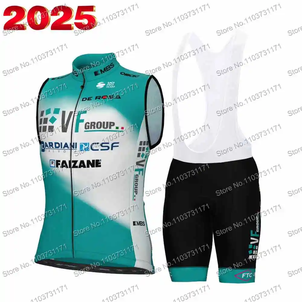 VF GROUP BARDIANI Team Wind Vest Cycling Vest Windproof Road Cycling Jersey Sleeveless Bicycle Windbreaker MTB Sportswear
