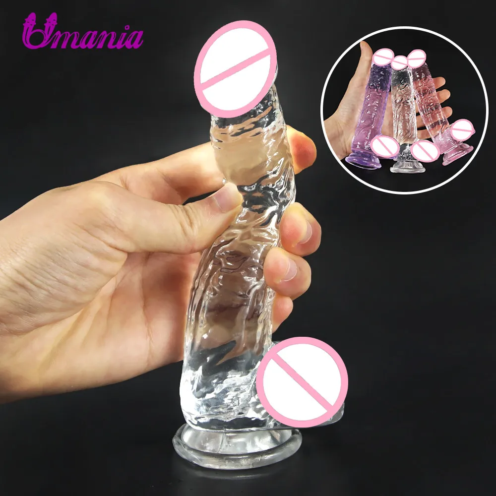 Sex Toys Crystal Jelly Dildo Realistic Dildos for Women Masturbation small dildo Suction cup Dildo Pussy Anal Plug Lesbian