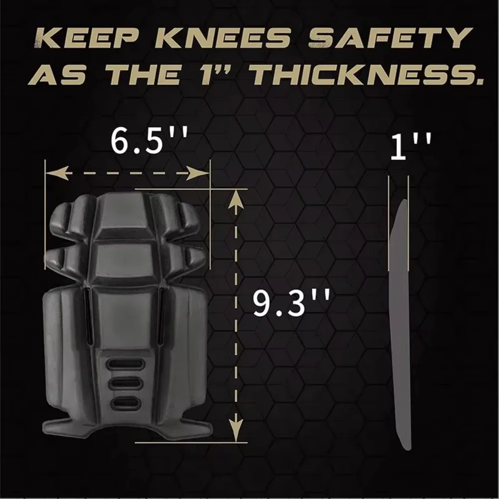1 pair of simple tactical pants knee pads, made of EVA material, impact resistant, inserted, suitable for work pants