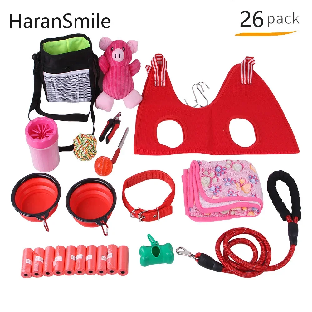 

Pet Supplies Kit for Dogs: Traction Rope Portable Bowl and Outdoor Cleaning Set Pet Toys Interactive Dog Toys Pet Products