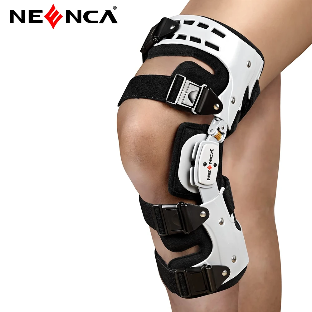 NEENCA Unloader ROM Knee Brace Hinged Stabilizer Adjustable Recovery Support for ACL MCL PCL Injury Meniscus Tear Arthritis 1pcs adjustable knee brace 4 springs breathable knee support protector open patella dual stabilizer for relieves meniscus tear