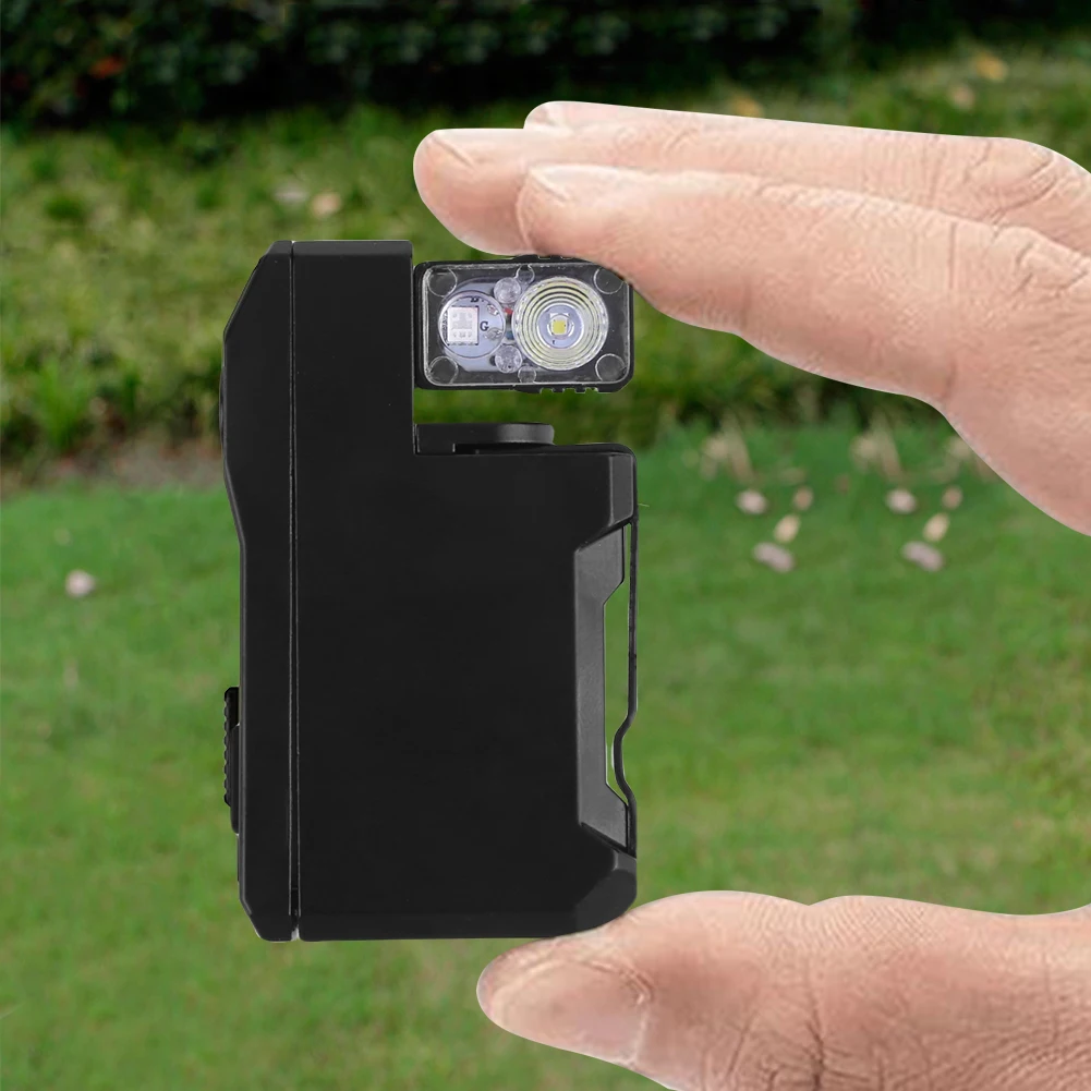 Rechargeable EDC Flashlight 400 Lumens Portable Flat Pocket Flashlight Mini Flashlight for Camping Hiking